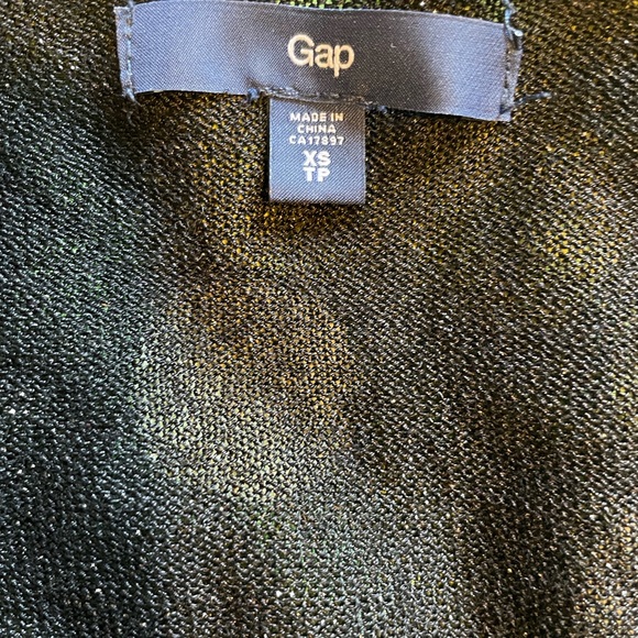 Gap, gorgeous fancy delicate sweater (cardigan), black, size XS, fits larger - Picture 2 of 6